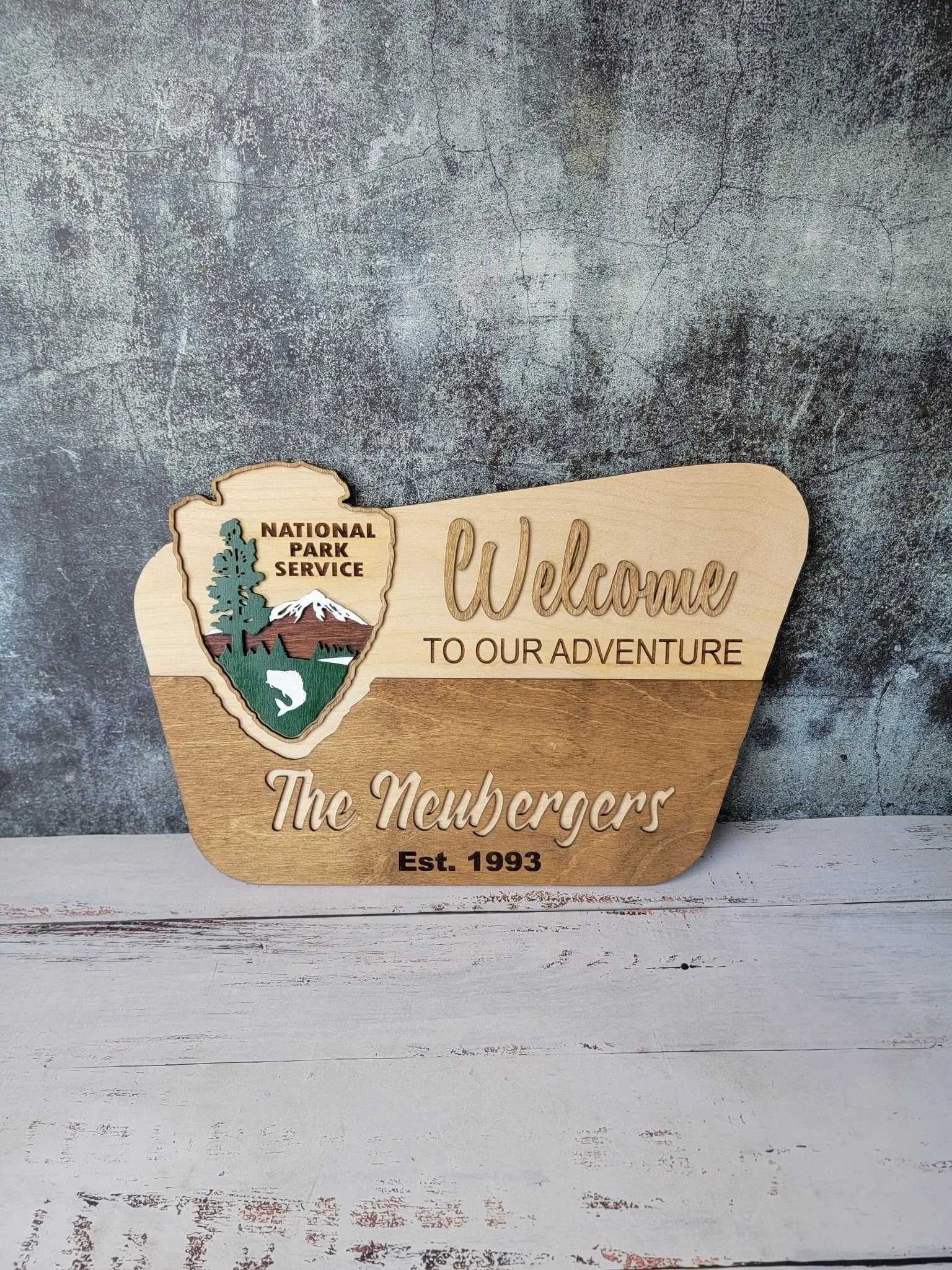 National Park Service Welcome Sign by EverLee Creations, Southern home decor detail photo 7