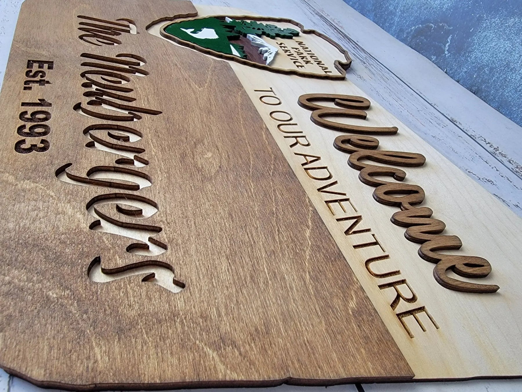 National Park Service Welcome Sign by EverLee Creations, Southern home decor detail photo 9