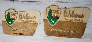 National Park Service Welcome Sign by EverLee Creations, Southern home decor detail photo 13