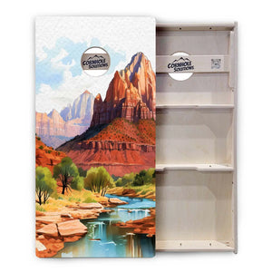 National Parks Cornhole Boards - Professional Tournament Series (10 options) by Cornhole Solutions, custom cornhole board detail photo 3