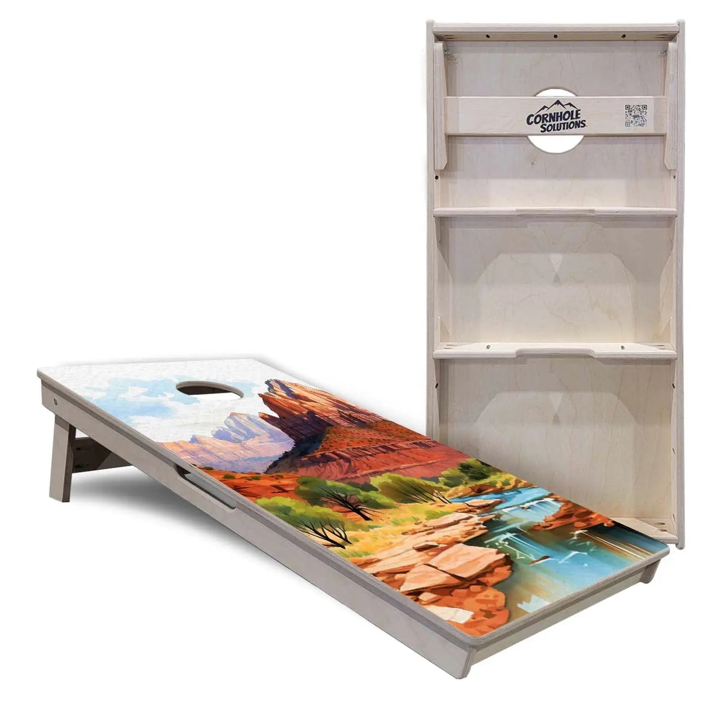 National Parks Cornhole Boards - Professional Tournament Series (10 options) by Cornhole Solutions, custom cornhole board detail photo 4