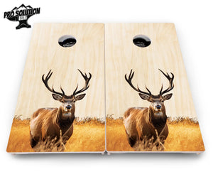 Natural Deer & Fish Cornhole Boards - Pro Solution Elite Series by Cornhole Solutions, custom cornhole board detail photo 5