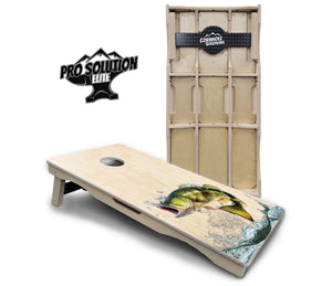 Natural Deer & Fish Cornhole Boards - Pro Solution Elite Series by Cornhole Solutions, custom cornhole board detail photo 7