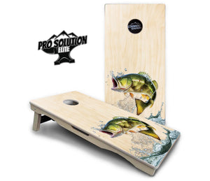 Natural Deer & Fish Cornhole Boards - Pro Solution Elite Series by Cornhole Solutions, custom cornhole board detail photo 8
