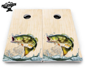 Natural Deer & Fish Cornhole Boards - Pro Solution Elite Series by Cornhole Solutions, custom cornhole board detail photo 10