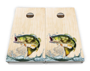 Natural Deer & Fish Cornhole Boards - Professional Tournament Series by Cornhole Solutions, custom cornhole board detail photo 6