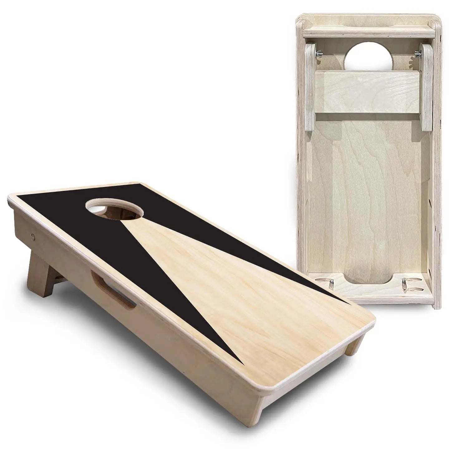 Natural Keyhole - Mini or Vacation Size Cornhole Boards by Cornhole Solutions, custom cornhole board detail photo 5