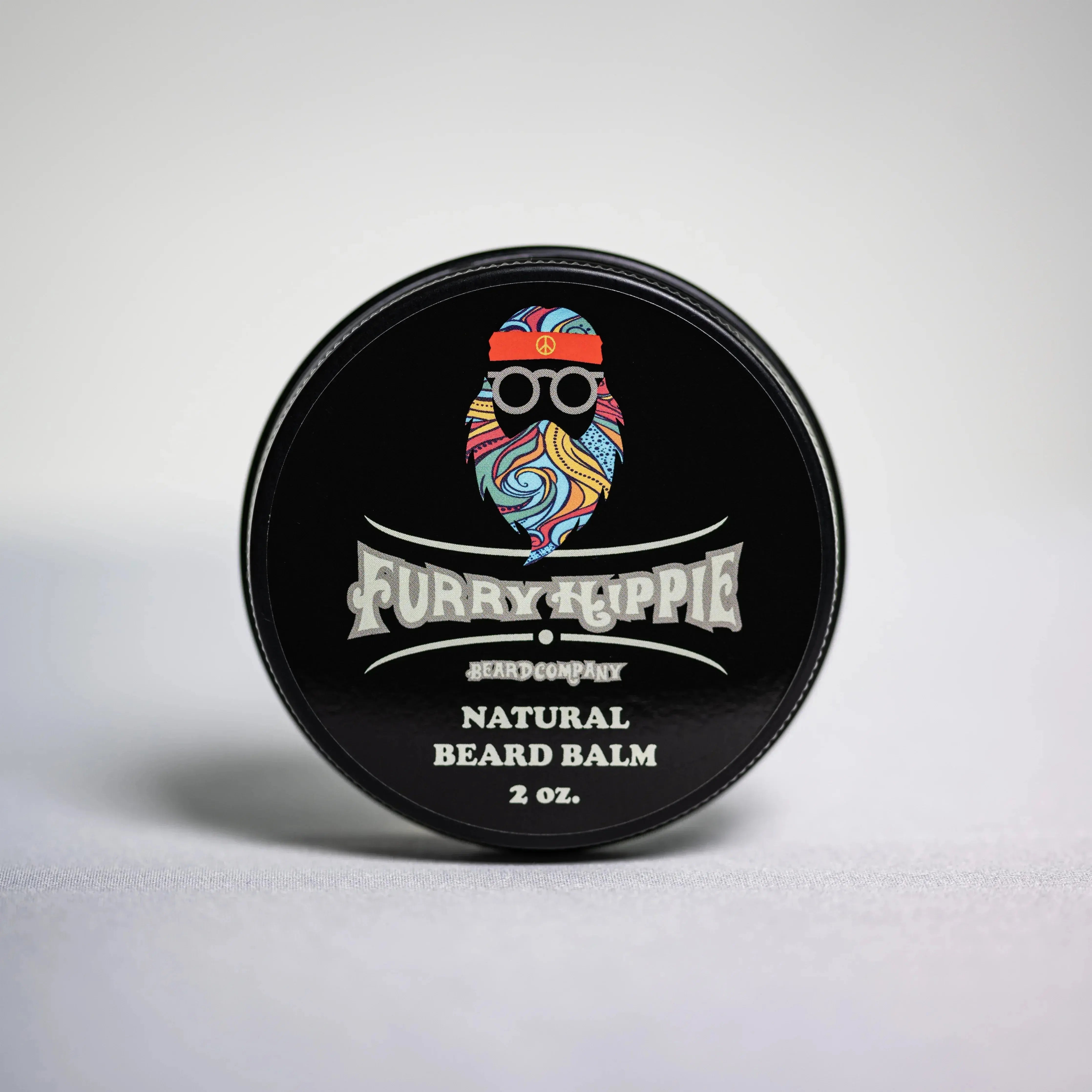 Natural unscented beard balm by Furry Hippie Beard Company
