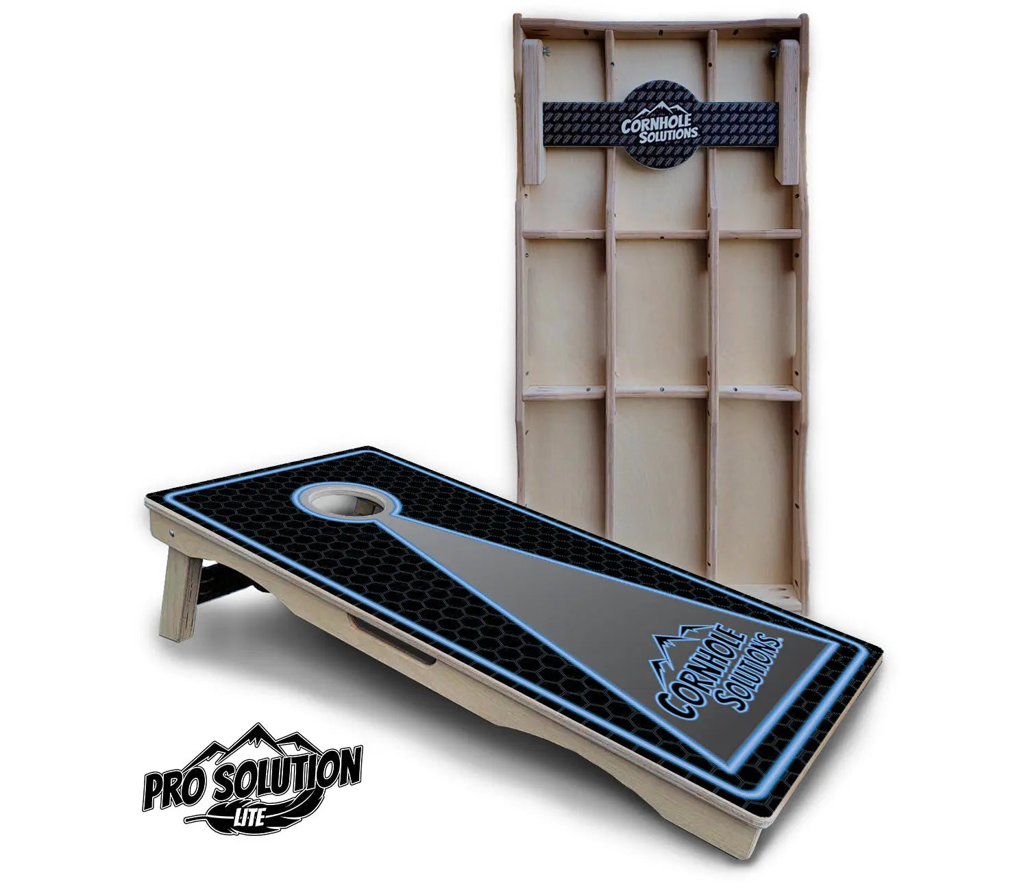 Neon CS Cornhole Boards - Pro Solution Lite Series by Cornhole Solutions, custom cornhole board main product photo