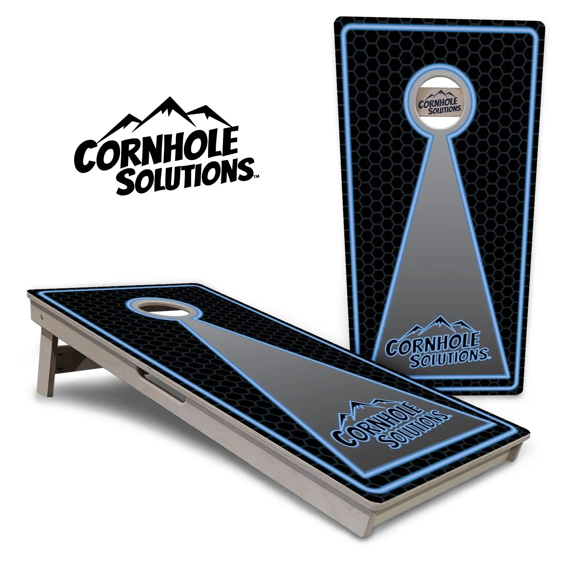 Neon Keyhole Cornhole Boards - Professional Tournament Series Cornhole Solutions