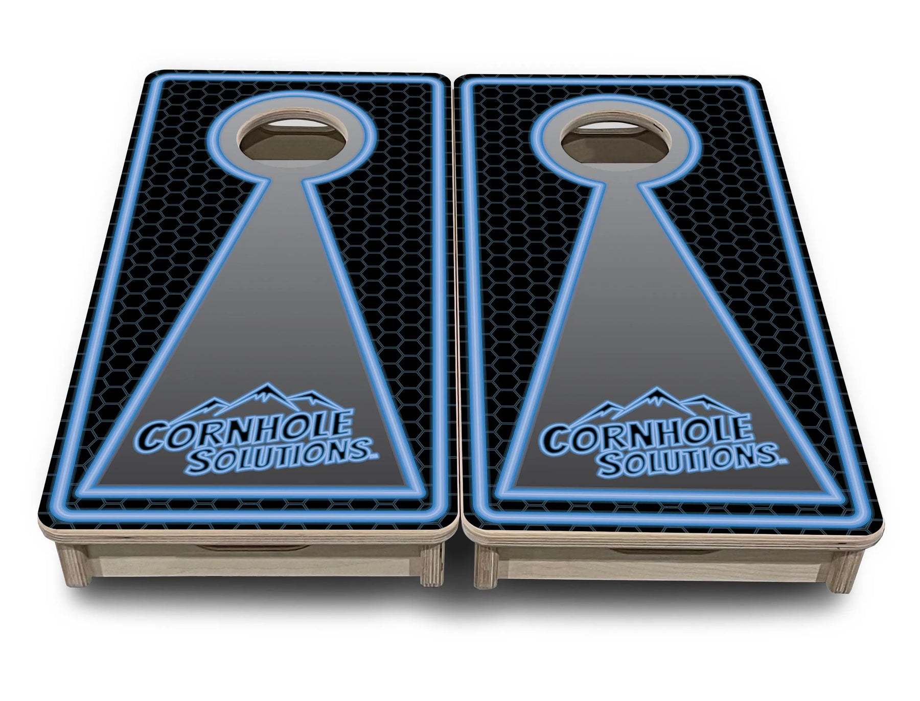 Neon - Mini Cornhole Board Set (12" x 24") with 8 Mini Bags Cornhole Solutions