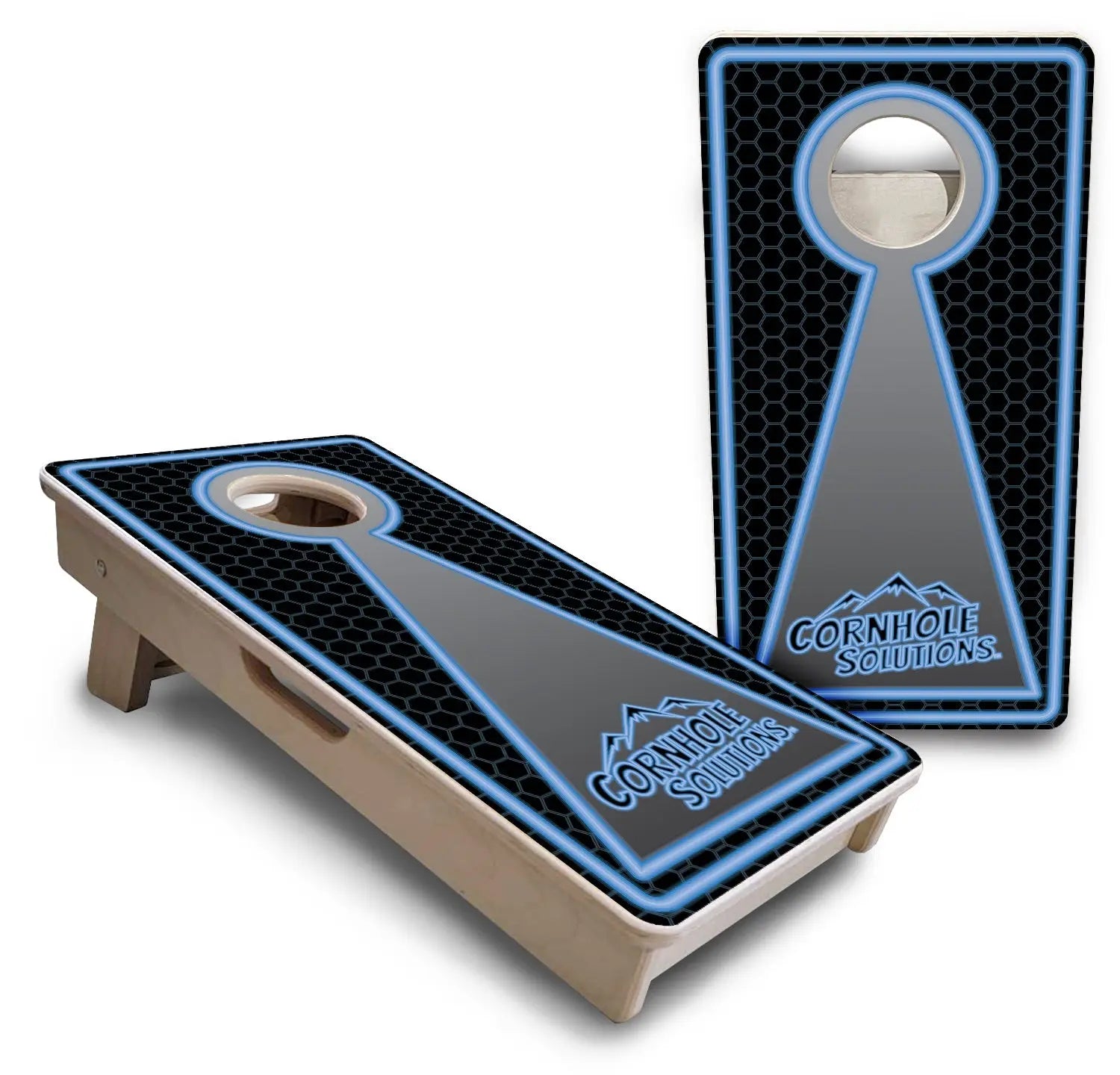 Neon - Mini Cornhole Board Set (12" x 24") with 8 Mini Bags Cornhole Solutions