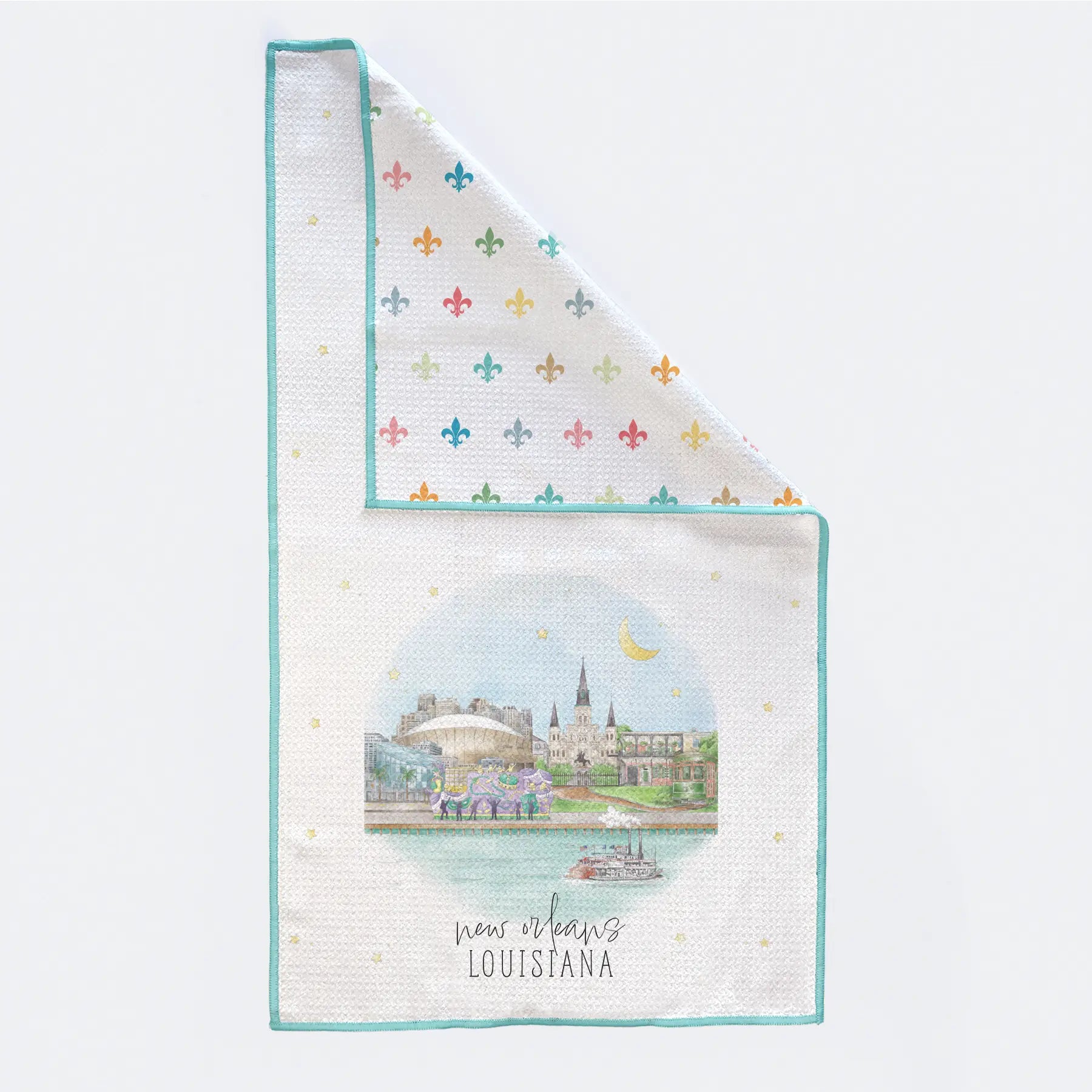 New Orleans Skyline Kitchen Towel Nola Tawk
