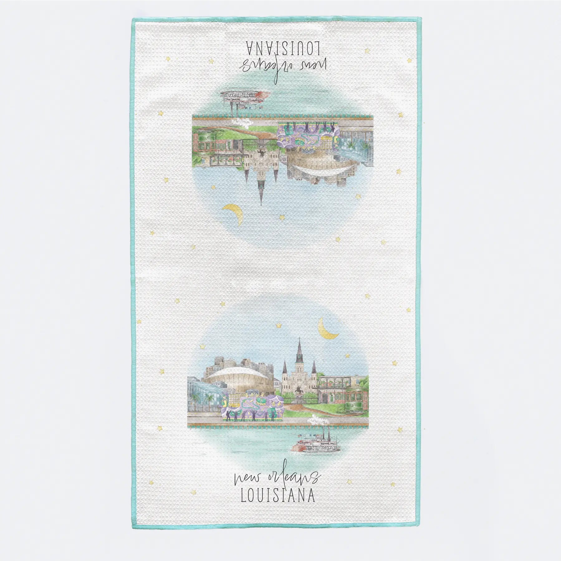 New Orleans Skyline Kitchen Towel Nola Tawk