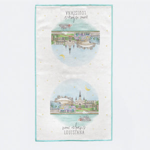 New Orleans Skyline Kitchen Towel Nola Tawk