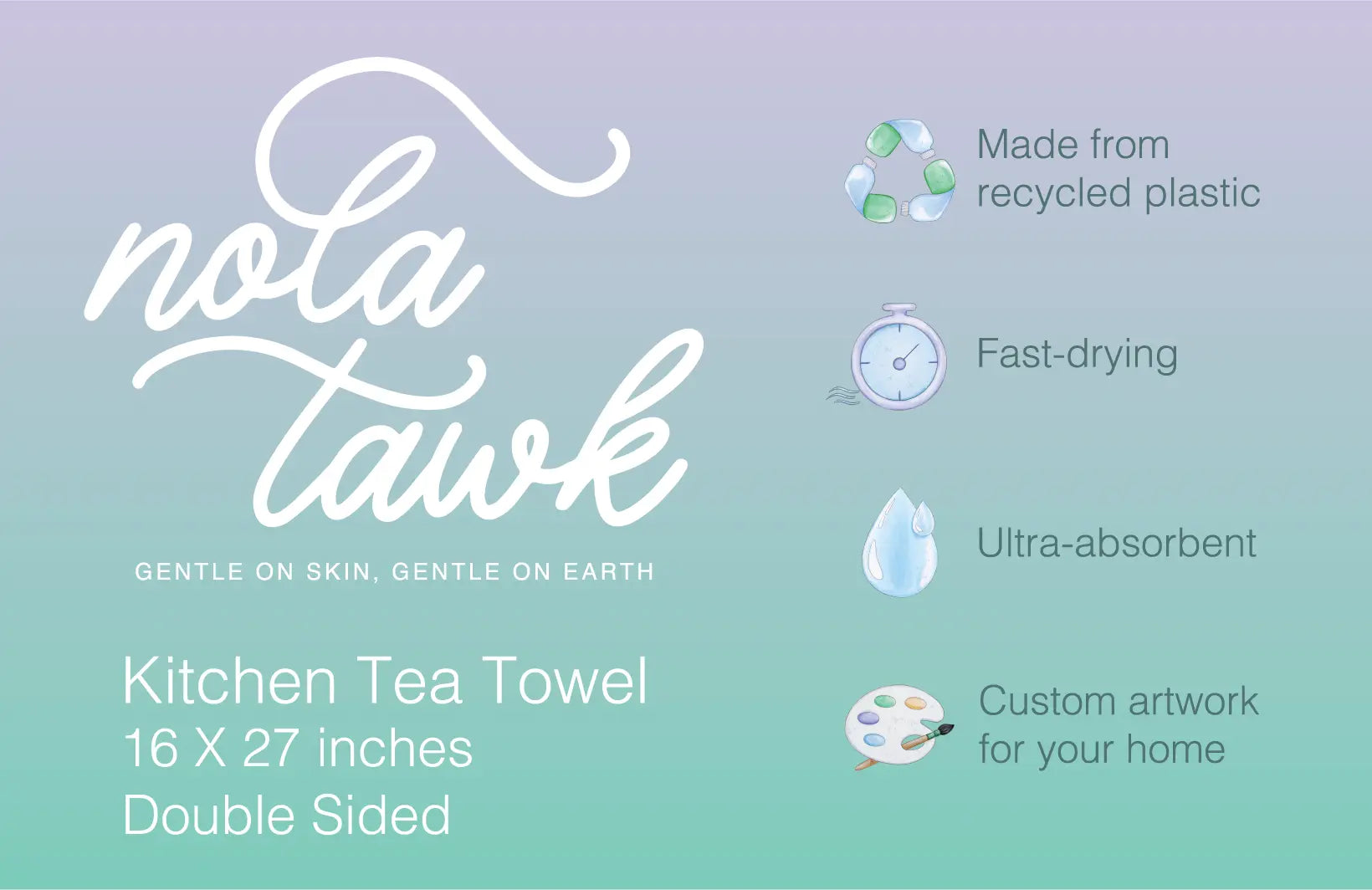 New Orleans Skyline Kitchen Towel Nola Tawk