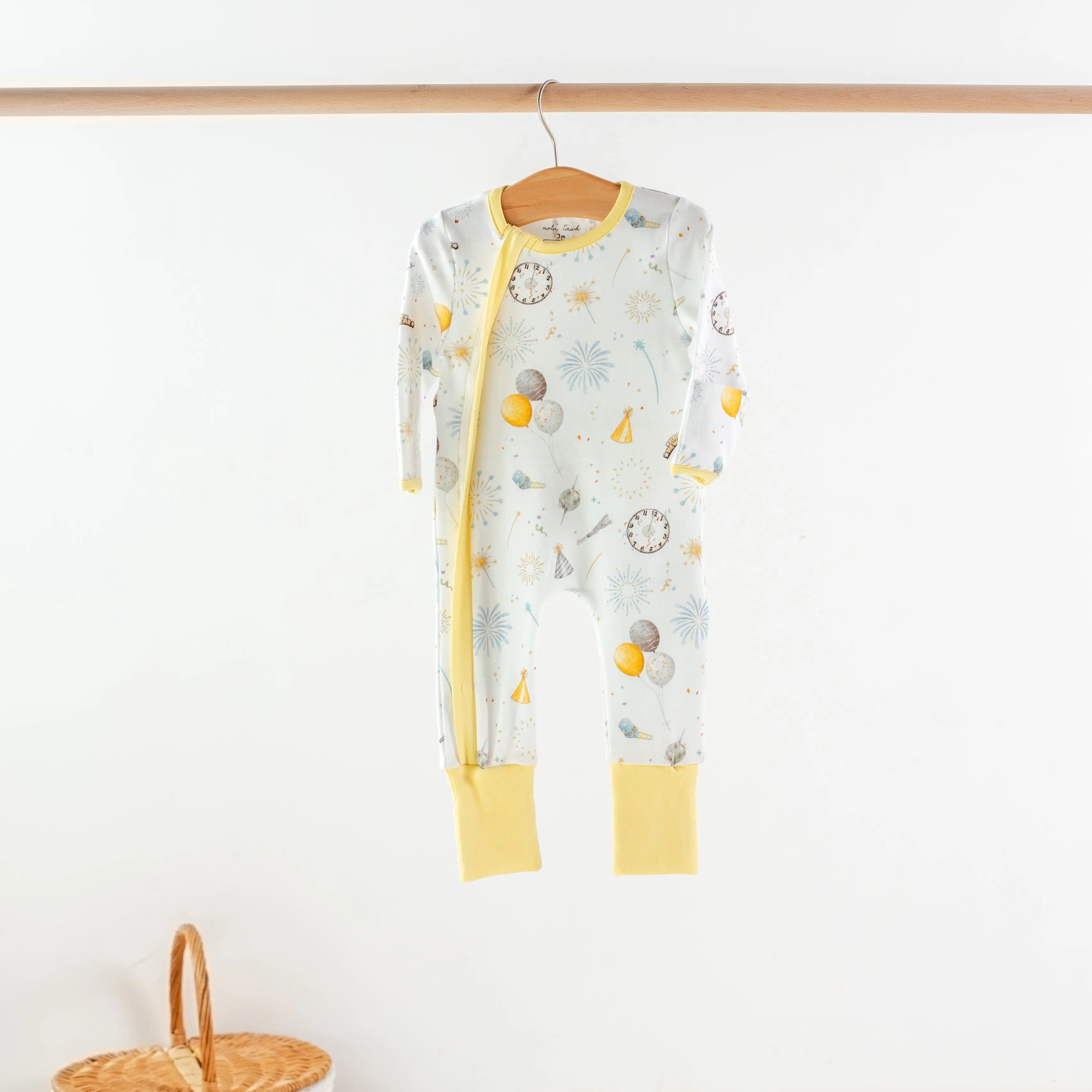 New Year's Eve Organic Cotton Kids Pajamas Nola Tawk