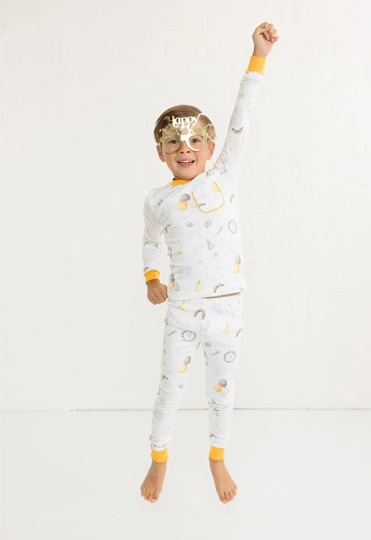 New Year's Eve Organic Cotton Kids Pajamas by Nola Tawk, Southern food gift detail photo 6
