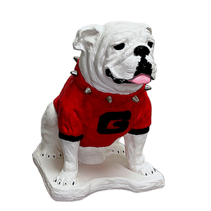UGA Georgia Bulldog Mascot Cement Statue for Garden, Yard, Home Decor and Porch.