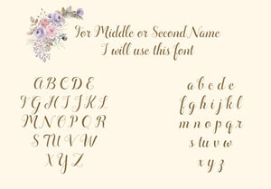 Crystal Jean Lavender Personalized Minky Baby Blanket by AGreatBaby — view 4 of 17