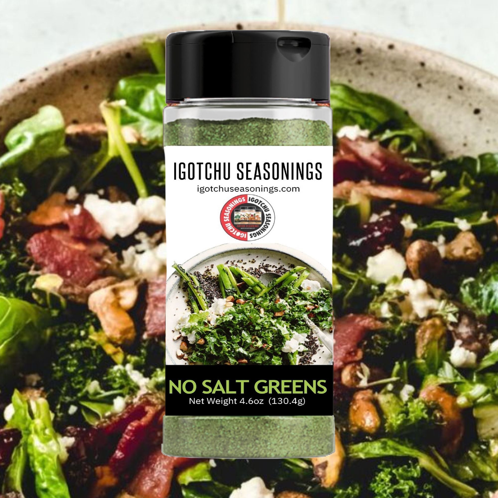Igotchu No Salt Greens Seasoning by Igotchu Seasonings, Southern food gift detail photo 2