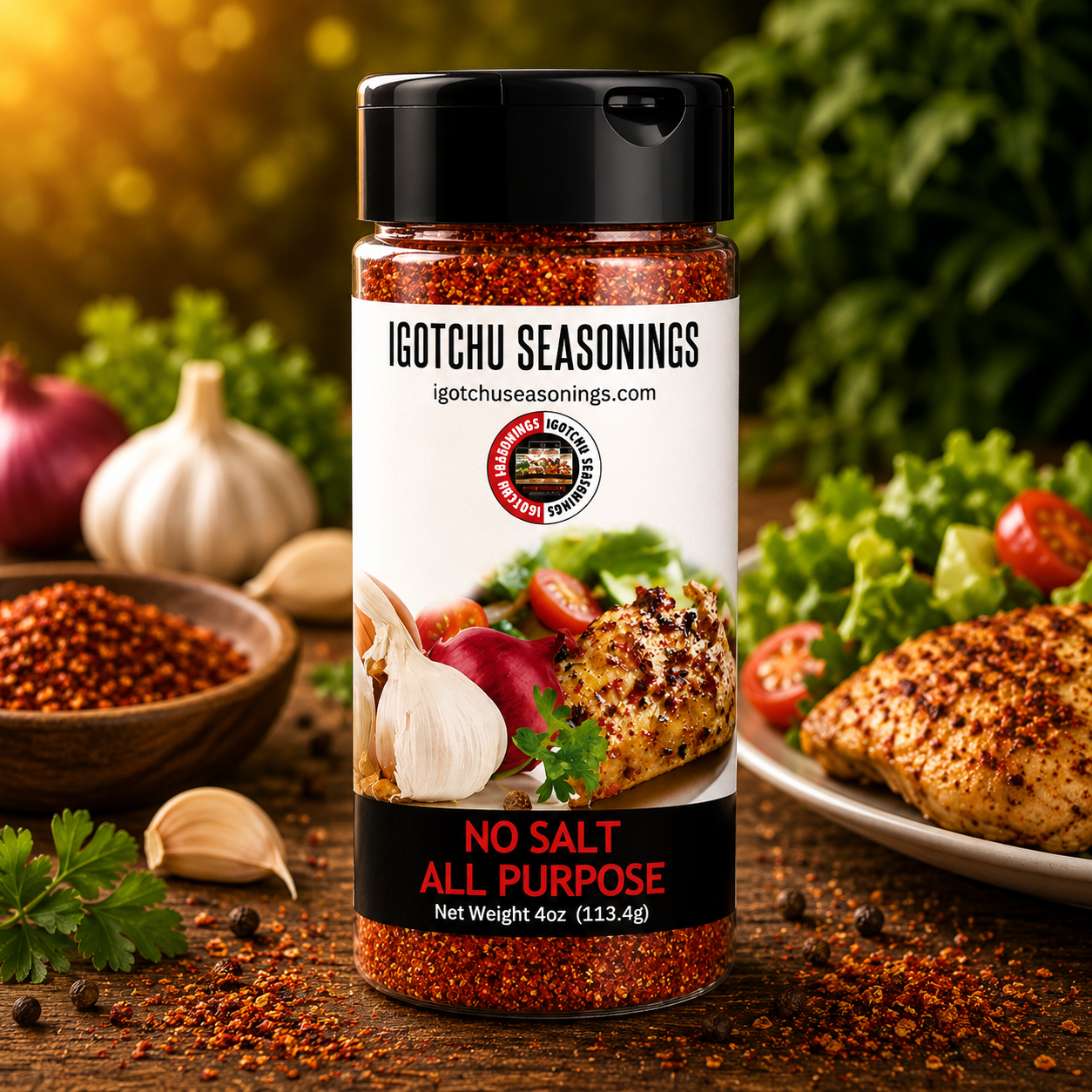 Igotchu No Salt All Purpose seasoning by Igotchu Seasonings, Southern food gift main product photo