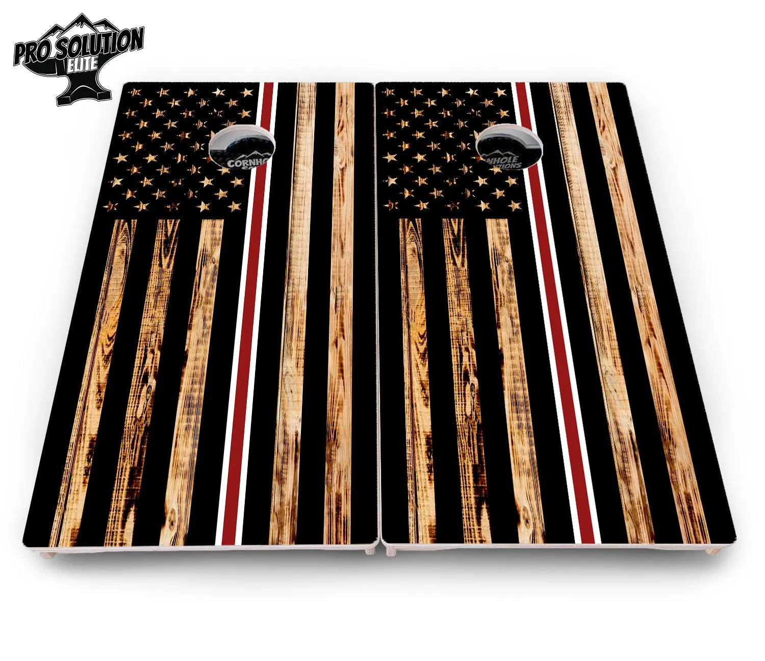 Nurse Thin Line Flag Cornhole Boards - Pro Solution Elite Series by Cornhole Solutions, custom cornhole board detail photo 4