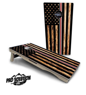 Nurse Thin Line Flag Cornhole Boards - Pro Solution Lite Series by Cornhole Solutions, custom cornhole board detail photo 3