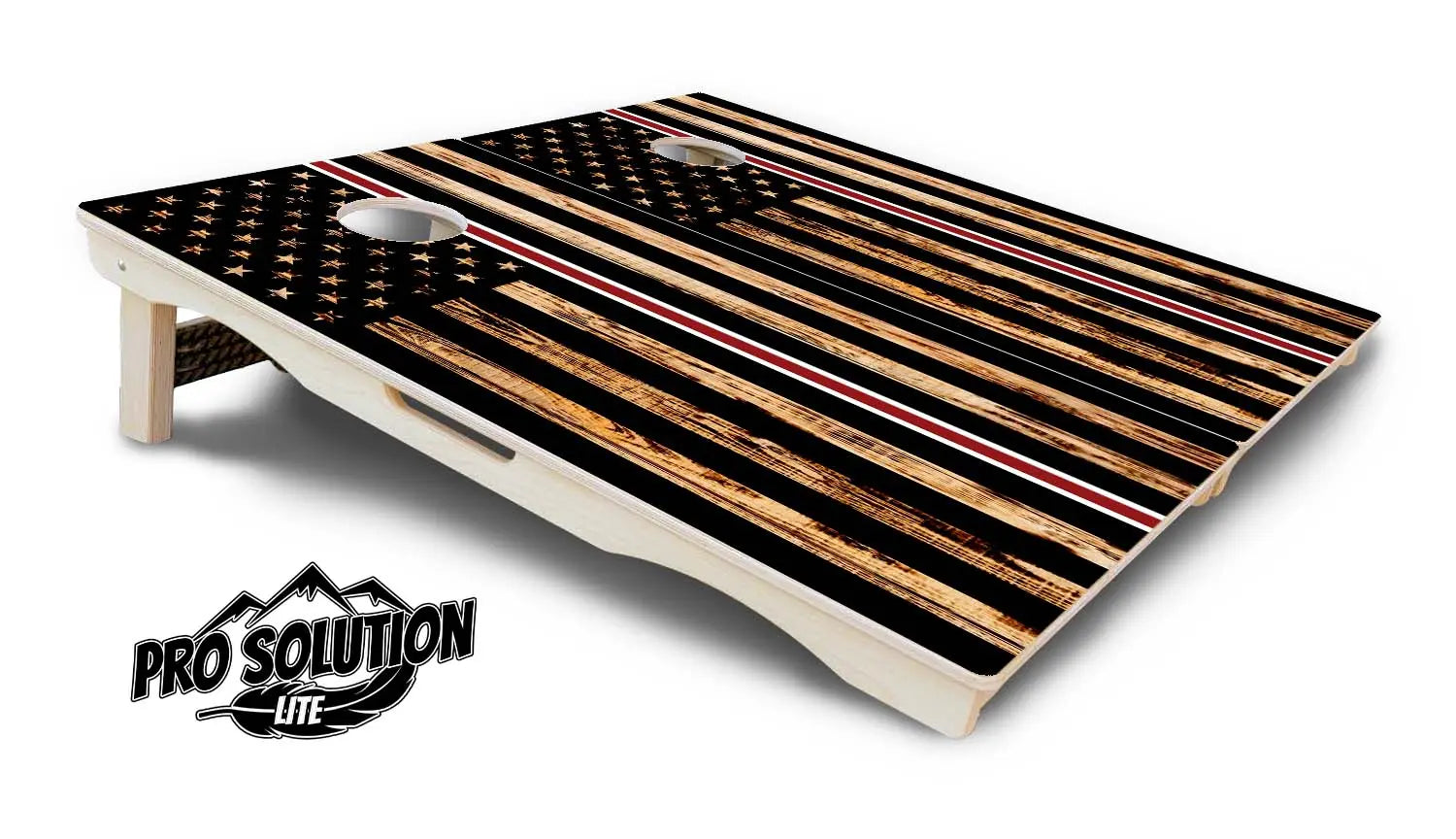 Nurse Thin Line Flag Cornhole Boards - Pro Solution Lite Series by Cornhole Solutions, custom cornhole board detail photo 5