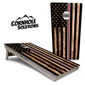 Nurse Thin Line Flag Cornhole Boards - Professional Tournament Series by Cornhole Solutions, custom cornhole board main product photo
