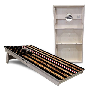 Nurse Thin Line Flag Cornhole Boards - Professional Tournament Series by Cornhole Solutions, custom cornhole board detail photo 4