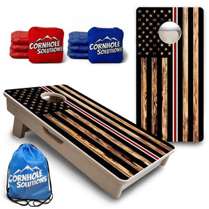 Nurse Thin Line Flag - Mini or Vacation Size Cornhole Boards by Cornhole Solutions, custom cornhole board main product photo
