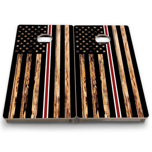 Nurse Thin Line Flag - Mini or Vacation Size Cornhole Boards by Cornhole Solutions, custom cornhole board detail photo 7