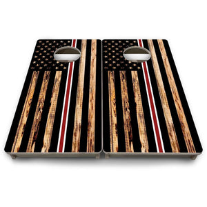 Nurse Thin Line Flag - Mini or Vacation Size Cornhole Boards by Cornhole Solutions, custom cornhole board detail photo 9