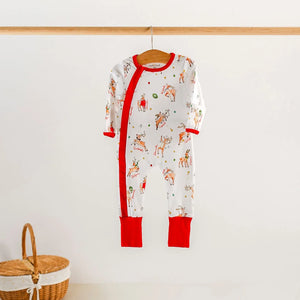 Oh Deer, Christmas is Here! Organic Cotton Pajama Set by Nola Tawk, Southern food gift detail photo 3