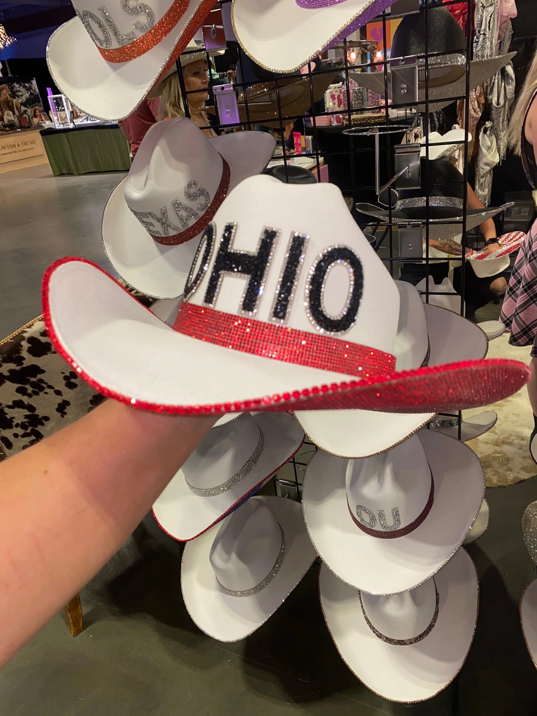 Ohio Hat by Rhinestone Cowgirl, Southern lifestyle apparel detail photo 3