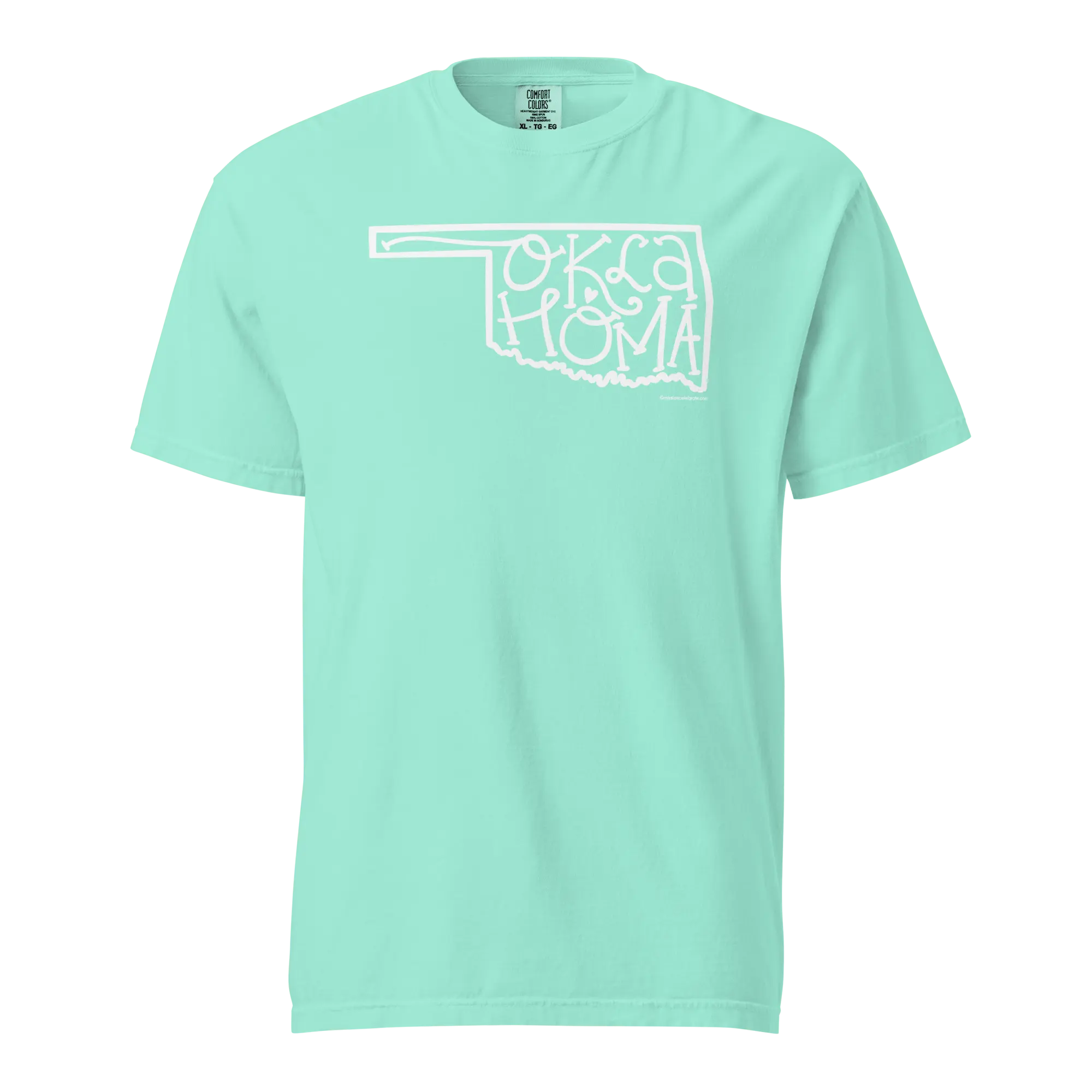 Oklahoma T-shirt - Comfort Colors - Leslie Gonce Hand-Lettered Design - Main Street Collective