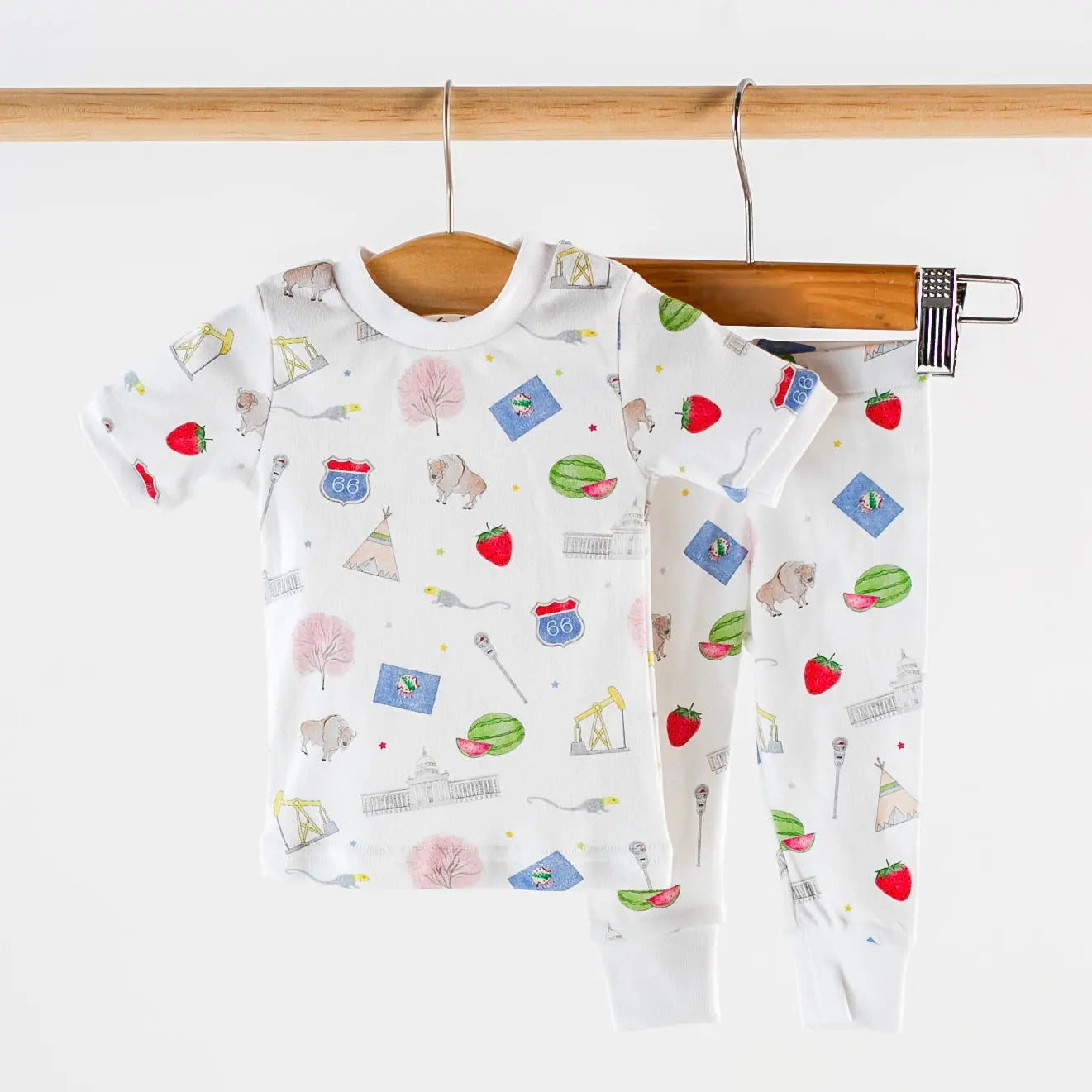 Oklahoma Kids Organic Cotton Pajama Set Nola Tawk