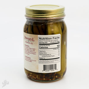 HOT Pickled Okra by Powerful Pepper Company, Southern food gift detail photo 3