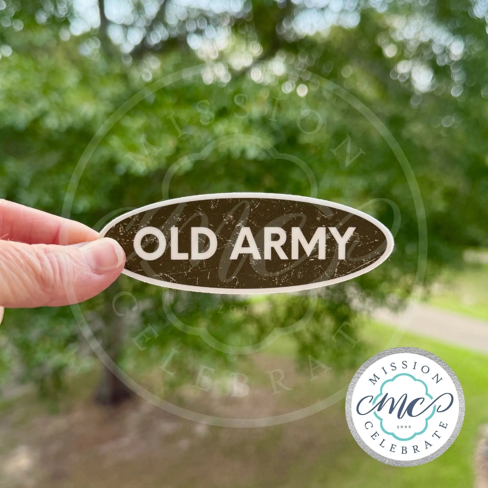 Old Army Decal by Main Street Collective: Patriotic Sticker from Mississippi's Lucky Rabbit.
