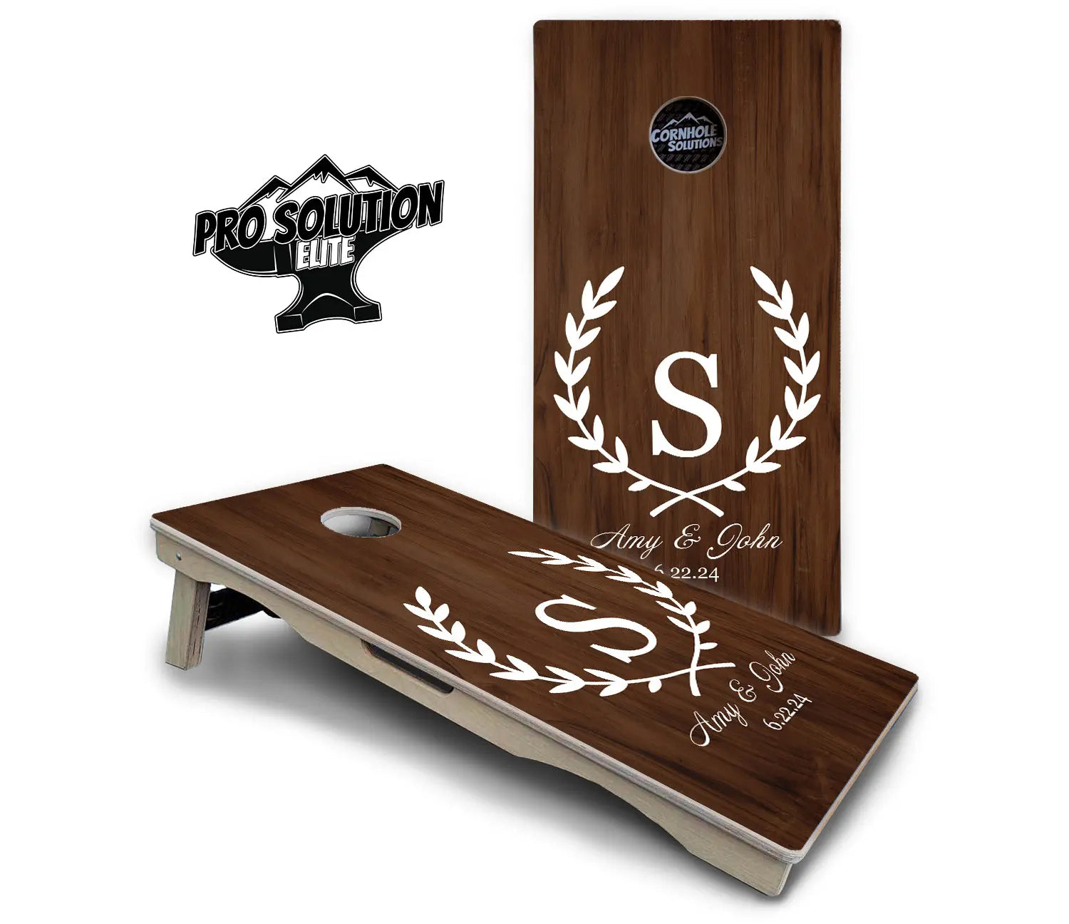 Open Laurel Cornhole Boards - Pro Solution Elite Series by Cornhole Solutions, custom cornhole board detail photo 2
