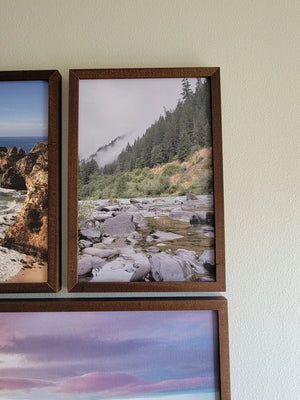 Original Mountain Photography on Printed Canvas-embossed material. Woodland Home Decor. Mountain Wall Art. Oregon Mountain Wall Art. Limited by EverLee Creations, Southern home