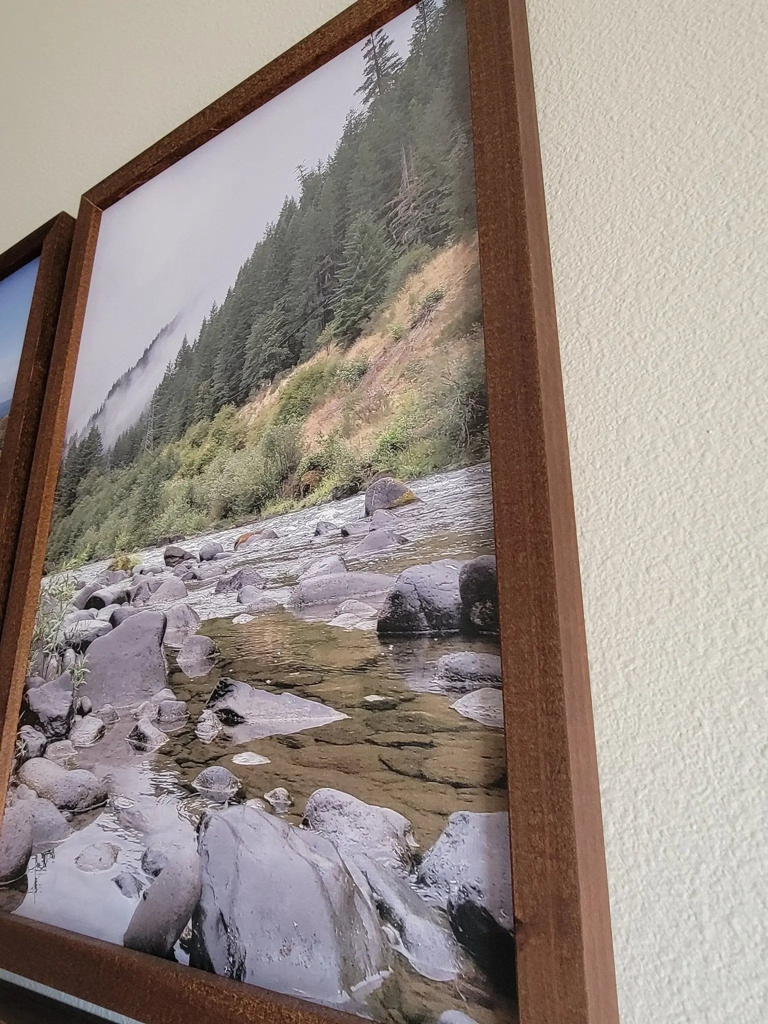 Original Mountain Photography on Printed Canvas-embossed material. Woodland Home Decor. Mountain Wall Art. Oregon Mountain Wall Art. Limited by EverLee Creations, Southern home