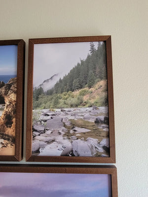 Original Mountain Photography on Printed Canvas-embossed material. Woodland Home Decor. Mountain Wall Art. Oregon Mountain Wall Art. Limited by EverLee Creations, Southern home