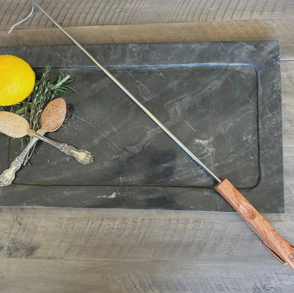Outset Rosewood Meat Hook by Q Sauce, Southern home decor detail photo 2
