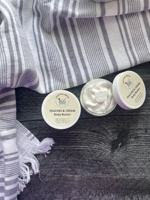 Peaches & Cream Body Butter by Lustful Bath, LLC, natural skincare detail photo 2