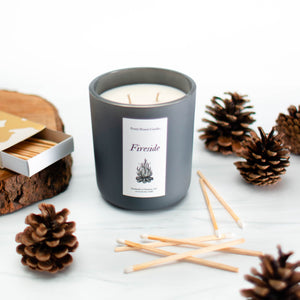 Fireside Soy Candle | Double Wick Fall Candle by Pretty Honest Candles – view 2