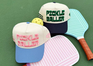 PICKLEBALLER - Vintage Trucker Hat by KenzKustomz, Southern lifestyle apparel detail photo 9