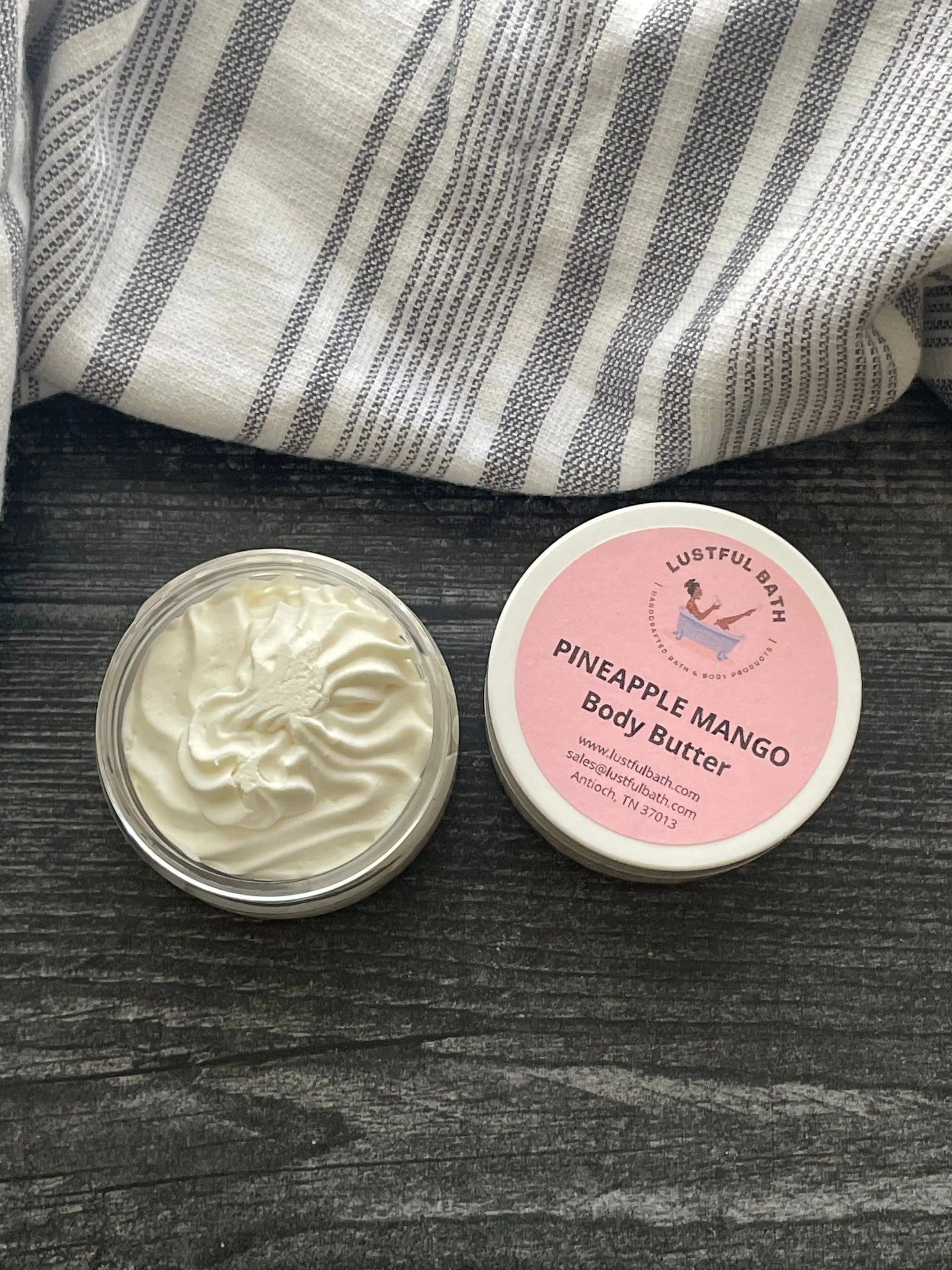 Pineapple Mango Body Butter by Lustful Bath, LLC, natural skincare detail photo 3