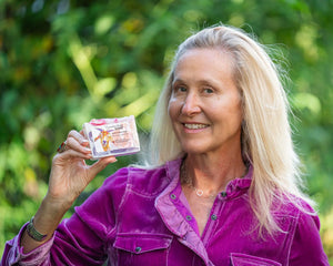 Pomegranate Goat'S Milk Soap Slice 5 Oz. by Essential Journeys, natural skincare detail photo 3